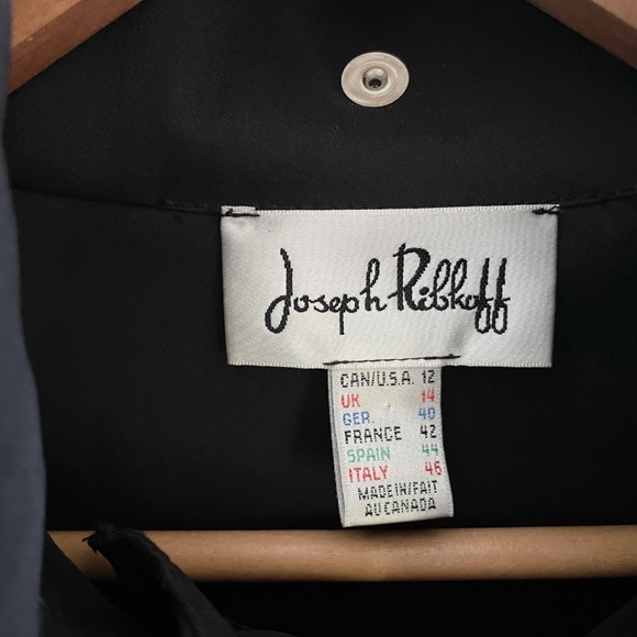 Joseph Ribcoff Trench coat/Dress Ruffled Statement Whimsigoth Pockets Sz 12 - Picture 4 of 15